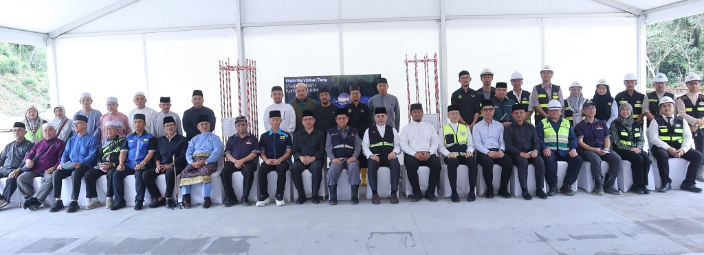 MAJLIS MENDIRIKAN TIANG MASJID BAHARU KAMPUNG LAMUNIN, DAERAH TUTONG